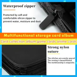 Trading Card Binder 9 Pocket,Double-Sided Pages for 900 Cards, PU Cover Colle... - Image 4