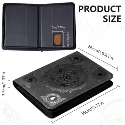 Trading card binder,Ringless Zip laser foiling Binder,540 Double Sided Pocket... - Image 2