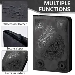 Trading card binder,Ringless Zip laser foiling Binder,540 Double Sided Pocket... - Image 3