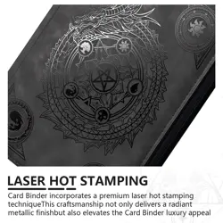 Trading card binder,Ringless Zip laser foiling Binder,540 Double Sided Pocket... - Image 4