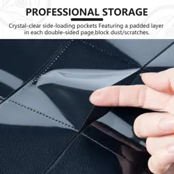 Trading card binder,Ringless Zip laser foiling Binder,540 Double Sided Pocket... - Image 5
