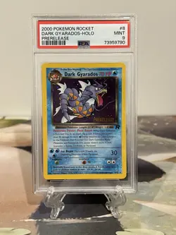 Pokemon Card Dark Gyarados Prerelease - Team Rocket Set No. 8/82 - PSA 9 MINT - Image 1