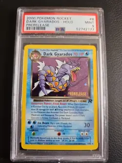 Pokemon Card Dark Gyarados Prerelease - Team Rocket Set No. 8/82 - PSA 9 MINT - Image 1