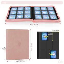 9 Pocket Card Binder,360 Pockets Trading Card Binder,Double Sided Pocket Coll... - Image 3
