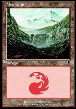 Mountain (345) - Light Play MTG Odyssey - Image 1