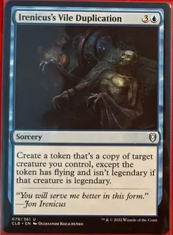 MTG Irenicus's Vile Duplication 78 Commander Legends Battle for Baldur's Gate NM - Image 1