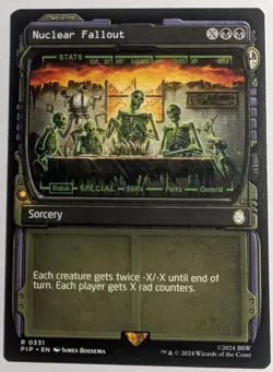 Nuclear Fallout Showcase Regular x1 Universes Beyond Fallout MTG LP/NM - Image 1