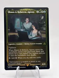 Shaun & Rebecca, Agents 0247 Foil Etched Assassin's Creed ACR MTG NM - Image 1