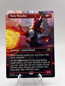 Party Thrasher 0334 Borderless Modern Horizons 3 MH3 MTG NM - Image 1
