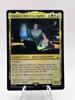 Shaun & Rebecca, Agents 0064 Foil Assassin's Creed ACR MTG NM - Image 1