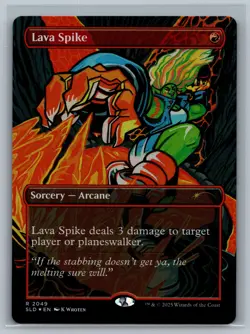 Magic MTG Secret Lair Drop Series Lava Spike (Rainbow Foil) #2049 TCG CCG - Image 1