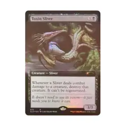 WOTC MtG Magic the Gathering Toxin Sliver (Extended Art) (R) (Foil) NM - Image 1