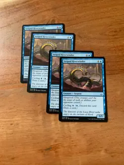 x4 MTG Striped Riverwinder LP Hour of Devastation Magic the Gathering PLAYSET - Image 1