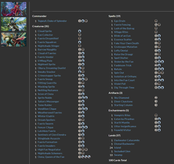 Tegwyll, Duke of Splendor MTG EDH Commander Deck! Dimir Faeries! - Image 2