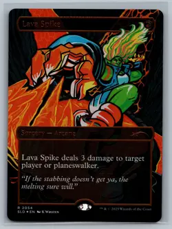 Magic MTG Secret Lair Drop Series Lava Spike (Raised Foil) #2054 TCG CCG - Image 1
