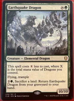 MTG | Earthquake Dragon #228 Commander Legends: Battle for Baldur's Gate - NM - Image 1