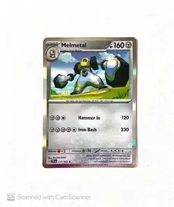 Melmetal 117/162 - TEF Temporal Forces - Holo Rare - NM - Pokemon Card - Image 1