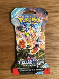 Pokemon S&V Stellar Crown Sleeved Booster blister Pack - 1x pack Brand New - Image 1