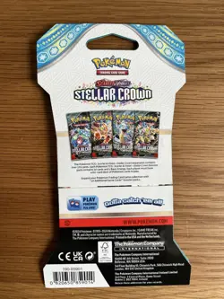 Pokemon S&V Stellar Crown Sleeved Booster blister Pack - 1x pack Brand New - Image 2