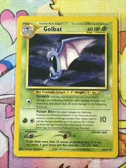 Golbat 29/64 Pokemon TCG Neo Revelation Unlimited - LP - Image 1
