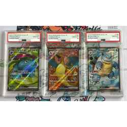 PSA 10 Charizard Venusaur Blastoise ex SR 185/165 SEQ 151 Pokemon Card from JPN - Image 1