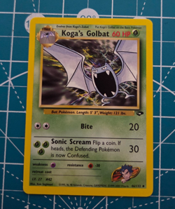 Koga's Golbat 46/132 Gym Challenge Unlimited WotC 2000 Pokemon NM - Image 1