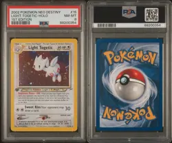 LIGHT TOGETIC Neo Destiny 1st Edition Holo #15 PSA 8 Vintage Pokemon - Image 3