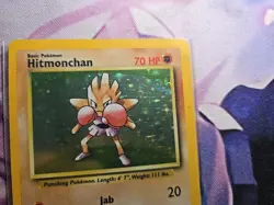 Hitmonchan - 7/102 - Pokemon Base Set Unlimited Holo Rare - Image 3