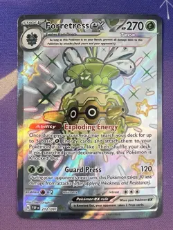 Pokemon Forretress ex 212/091 Paldean Fates Shiny Ultra Rare Holo - Image 1