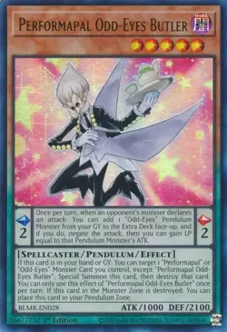 BLMR-EN028 Performapal Odd-Eyes Butler Ultra Rare 1st Edition NM YuGiOh TCG - Image 1