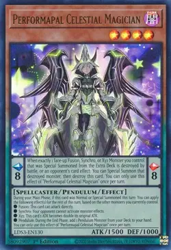 LDS3-EN130 Performapal Celestial Magician 1st Edition Ultra Rare NM YuGiOh TCG - Image 1