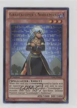 Gravekeeper's Nobleman (Ultra Rare) 1st Ed. YuGiOh Legacy of the Valiant - Image 1