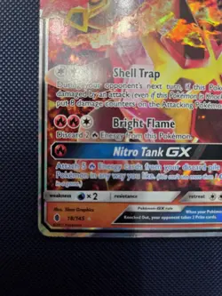 Turtonator Gx 18/145 Ultra Rare Guardians Rising Pokemon TCG Card - LP / MP (3) - Image 5
