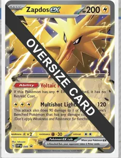 Flareon VMAX & Other JUMBO OVERSIZED Black Star Promo Pokemon Card - Image 4