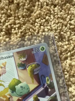 Pokemon TCG Bulbasaur Holo Card 143/142 Stellar Crown Illustration Rare Holo NM - Image 3