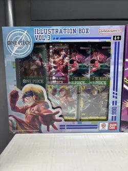 Bandai One Piece Trading Card Game: Illustration Box Volume 3 + 4 FAST SHIPPED - Image 3