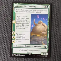 Summon: Fat Chocobo 0202 MTG: Final Fantasy (FIN) Near Mint (NM) - Image 1