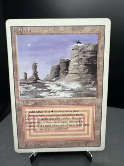 MTG Revised Plateau Dual Land 1994 Vintage MP - Image 1