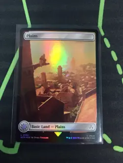 MTG Magic The Gathering Plains Foil X2 ACR Full Art Land White Commander - Image 3