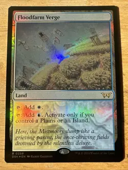 MTG Floodfarm Verge DSK NM Rare Land 259 Duskmourn Magic the Gathering FOIL - Image 1