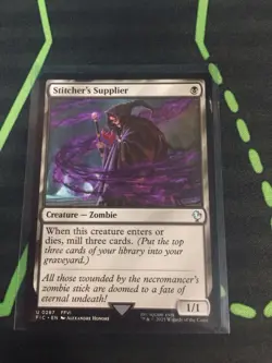 MTG Magic The Gathering Stitcher’s Supplier FIC Black Zombie Final Fantasy - Image 1