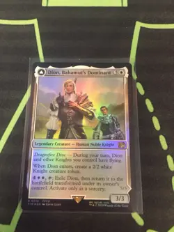 MTG Magic The Gathering Dion, Bahamut’s Dominant Foil FIN Rare Final Fantasy - Image 1