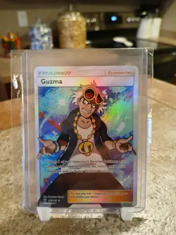Pokemon TCG Guzma 143/147 Burning Shadows Holo Full Art Trainer Ultra Rare (NM) - Image 1