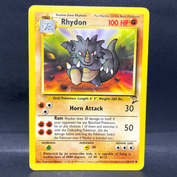 2000 POKEMON BASE SET 2 RHYDON 59/130 (LP) UNCOMMON - Image 1