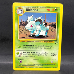 2000 POKEMON BASE SET 2 NIDORINA 53/130 (LP) UNCOMMON - Image 1