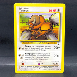 2000 POKEMON BASE SET 2 TAUROS 62/130 (LP) UNCOMMON - Image 1