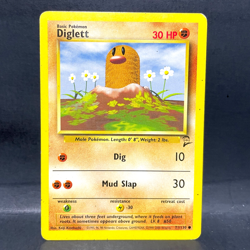2000 POKEMON BASE SET 2 DIGLETT 71/130 (LP) COMMON - Image 1