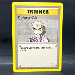2000 POKEMON BASE SET 2 PROFESSOR OAK 116/130 (LP) UNCOMMON - Image 1
