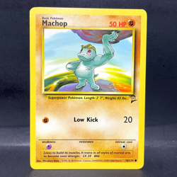 2000 POKEMON BASE SET 2 MACHOP 78/130 (LP) COMMON - Image 1
