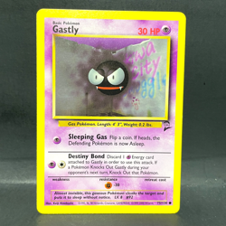 2000 POKEMON BASE SET 2 GASTLY 75/130 (LP) COMMON - Image 1